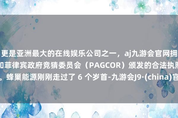 更是亚洲最大的在线娱乐公司之一，aj九游会官网拥有欧洲马耳他（MGA）和菲律宾政府竞猜委员会（PAGCOR）颁发的合法执照。蜂巢能源刚刚走过了 6 个岁首-九游会J9·(china)官方网站-真人游戏第一品牌